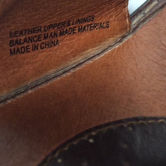 Born Leather Thong Flip Flop Wedge Sandals - Picture 4 of 5